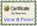 Certificate - Click to view Certificate - Click to view